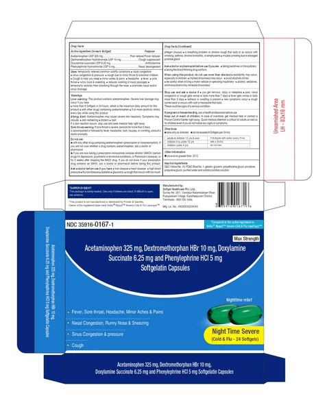 Acetaminophen, Dextromethorphan Hydrobromide, Doxylamine Succinate and Phenylephrine Hydrochloride 포장
