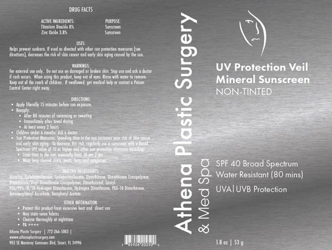 UV Protection Veil Mineral Sunscreen non tinted 포장