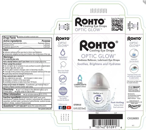 Rohto Optic Glow packaging
