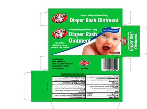 WESTERN FAMILY DIAPER RASH packaging