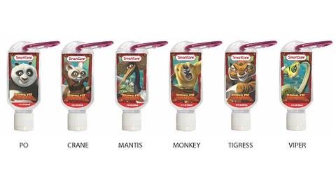 Kung Fu Panda Hand Sanitizer packaging