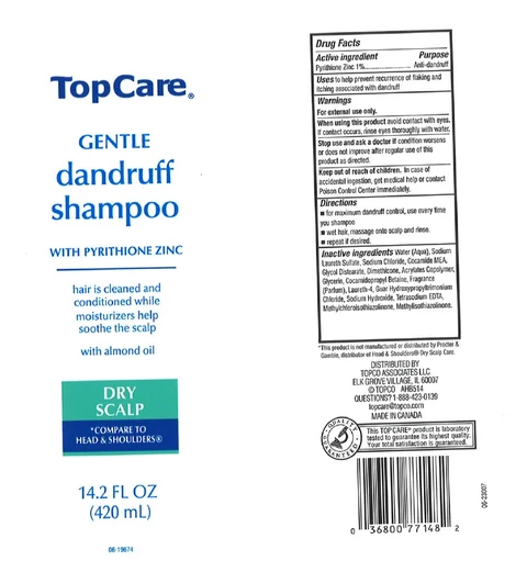 TopCareGentle Dandruff Dry Scalp packaging