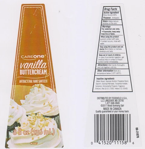 Careone Vanilla Buttercream Hand Sanitizer 포장