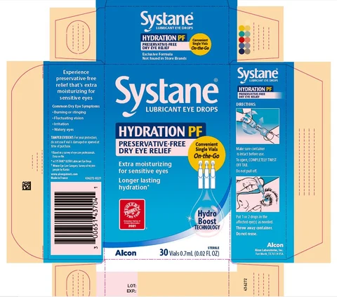 SYSTANE HYDRATION PF PRESERVATIVE FREE 포장
