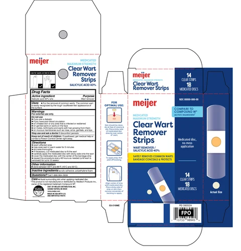 Clear Wart Remover Strips 포장