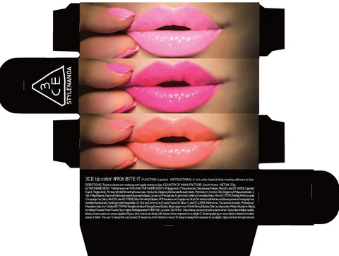 3CE LIP COLOR 906 BITE IT 포장