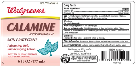 Walgreens CalamineSkin Protectant packaging