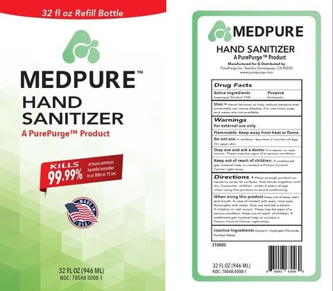 Hand Sanitizer packaging