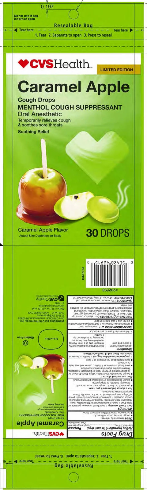 Caramel Apple Cough Drop 포장