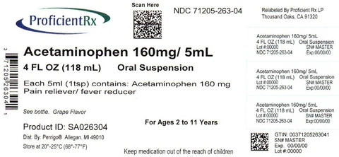 Childrens Acetaminophen packaging