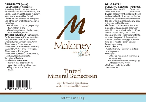 Tinted Mineral Sunscreen packaging