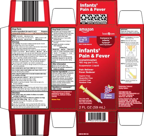 basic care infants pain and fever 포장
