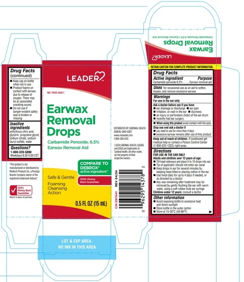 Leader Earwax Removal Drops Earwax Removal Aid packaging