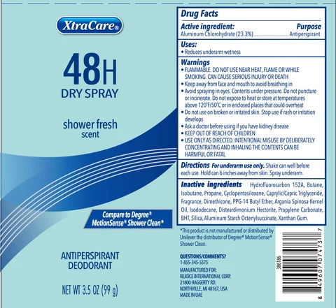3.5OZ WOMENS DRY SHOWER FRESH 포장