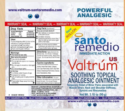 Valtrum Soothing Topical Analgesic 포장