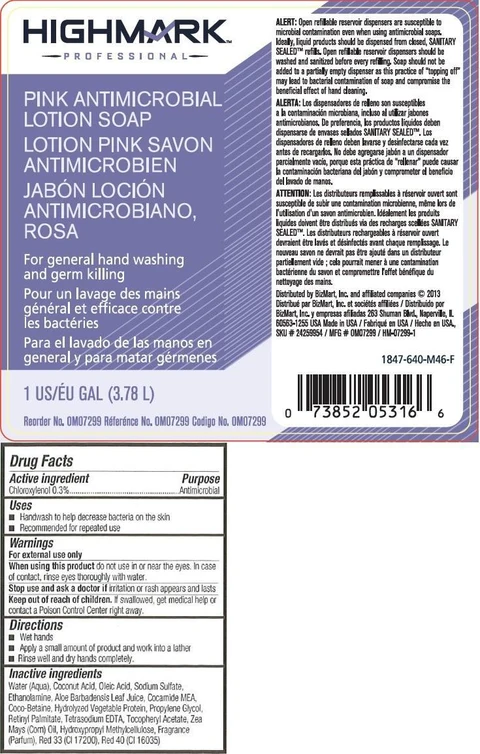 HighMark Professional Pink Antimicrobial Ltn Sp 포장