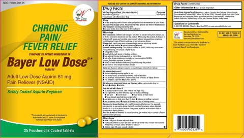 Chronic Pain/Fever Relief packaging
