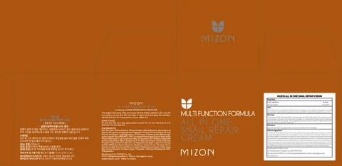 MIZON ALL IN ONE SNAIL REPAIR CREA M packaging