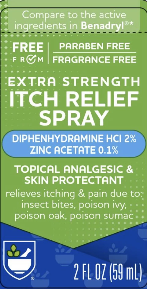Rite Aid Itch Relief packaging