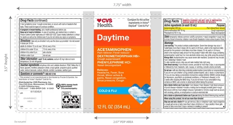 Daytime Cold and Flu Relief 포장