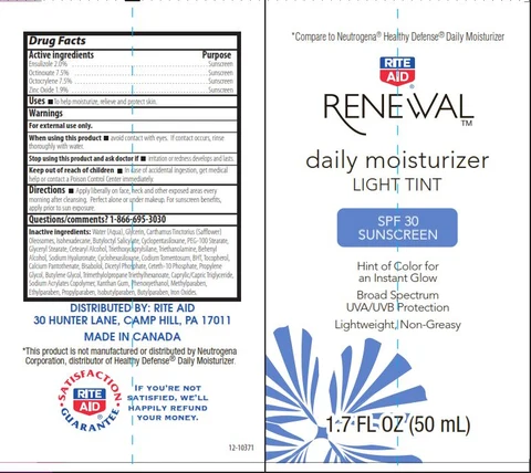 RITE AID RENEWALSUNSCREEN 포장