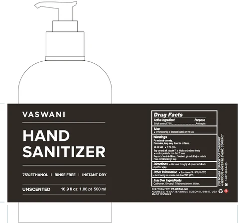 Vaswani Instant Hand Sanitizer 포장