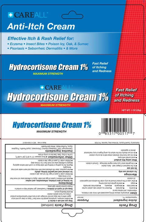 CAREALL Hydrocortisone Maximum Strength packaging