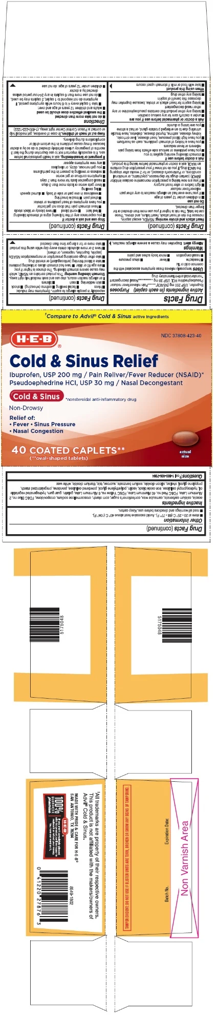 Ibuprofen and Pseudoephedrine Hydrochloride 포장