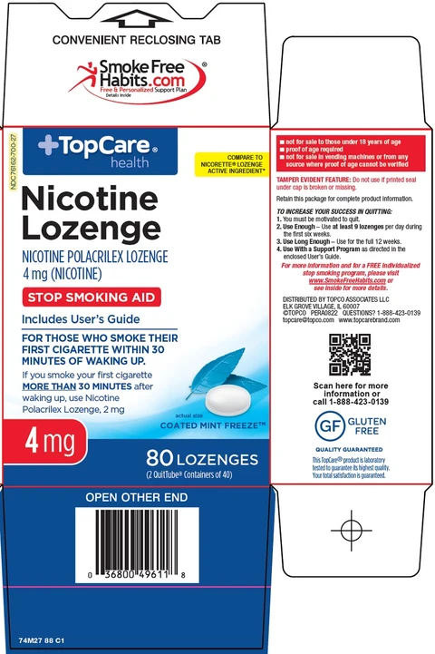 topcare nicotine 포장