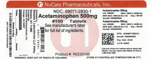 ACETAMINOPHEN 포장