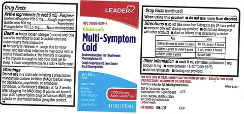 Leader Childrens Multi Symptom Cold packaging
