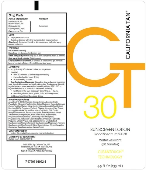 California TanBROAD SPECTRUM SPF 30 포장
