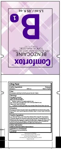Comfortox Benzocaine 포장