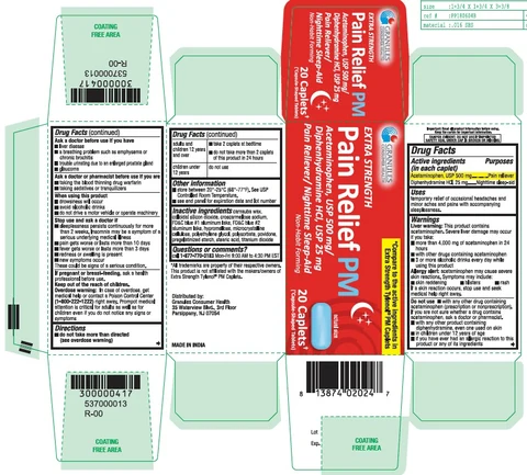 Acetaminophen Diphenhydramine HCl 포장