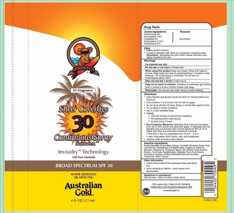 Australian GoldBroad Spectrum SPF 30 포장