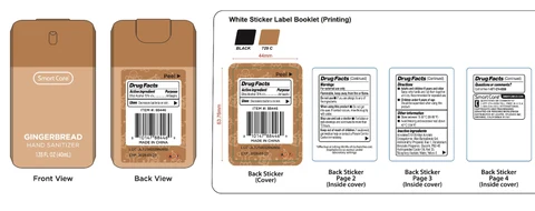 Smart Care Hand Sanitizer Gingerbread 포장