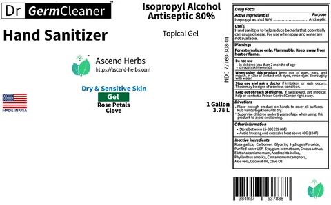 Hand Sanitizer packaging