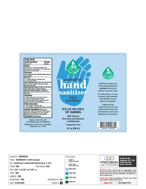 SanitFresh Antiseptic Hand Sanitizer 8OZ / SanitFresh Antiseptic Hand Sanitizer 1 Gallon 포장