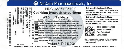 Cetirizine Hydrochloride 포장