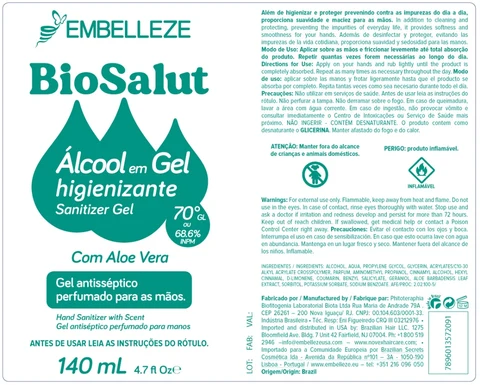 BioSalut Hand Sanitizer Advanced 포장