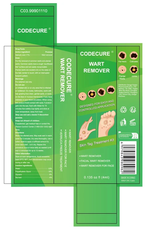 CODECURE WART REMOVER packaging