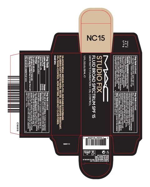 STUDIO FIX FLUID BROAD SPECTRUM SPF 15 포장