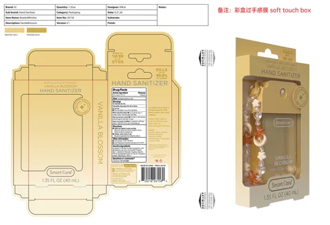 Smart Care Hand Sanitizer with Beaded Wristlet Vanilla Blossom 포장