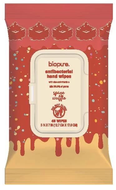 Biopure Antibacterial Hand Wipe 포장