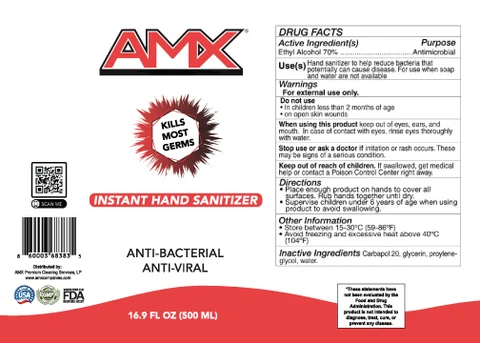 AMX Instant Hand Sanitizer 포장