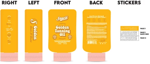 Saucd Toasted Golden Tanning SPF 15 Caramel 포장