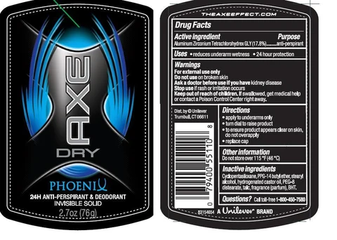 Axe Phoenix Invisible Solid 포장