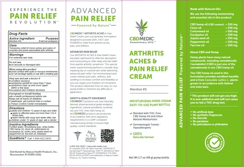 CBDMEDIC Arthritis Aches and Pain Relief packaging