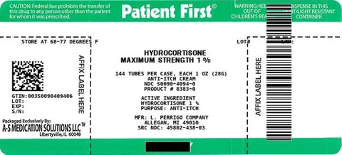 hydrocortisone packaging