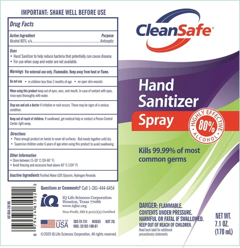 CleanSafe Hand Sanitizer packaging